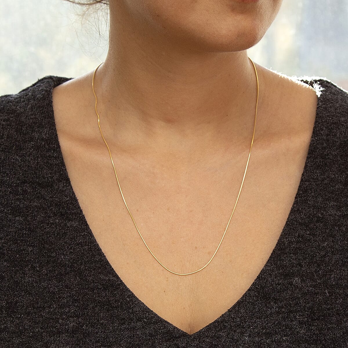 18K Yellow Gold Chain (Size - 20), Gold Wt. 2.9 Gms 18K Yellow Gold Chain (Size - 20), Gold Wt. 2.9 Gms