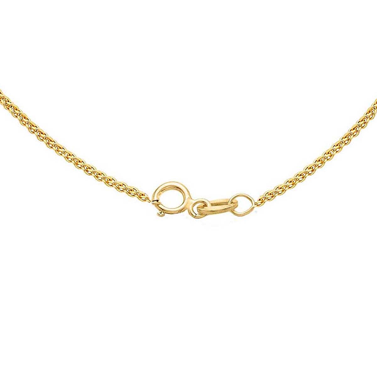 18K Yellow Gold Spiga Chain With Lobster Clasp (Size - 16)