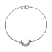 No Brand in Platinum Overlay Sterling Silver Fancy Bracelet (Size - 7.5)
