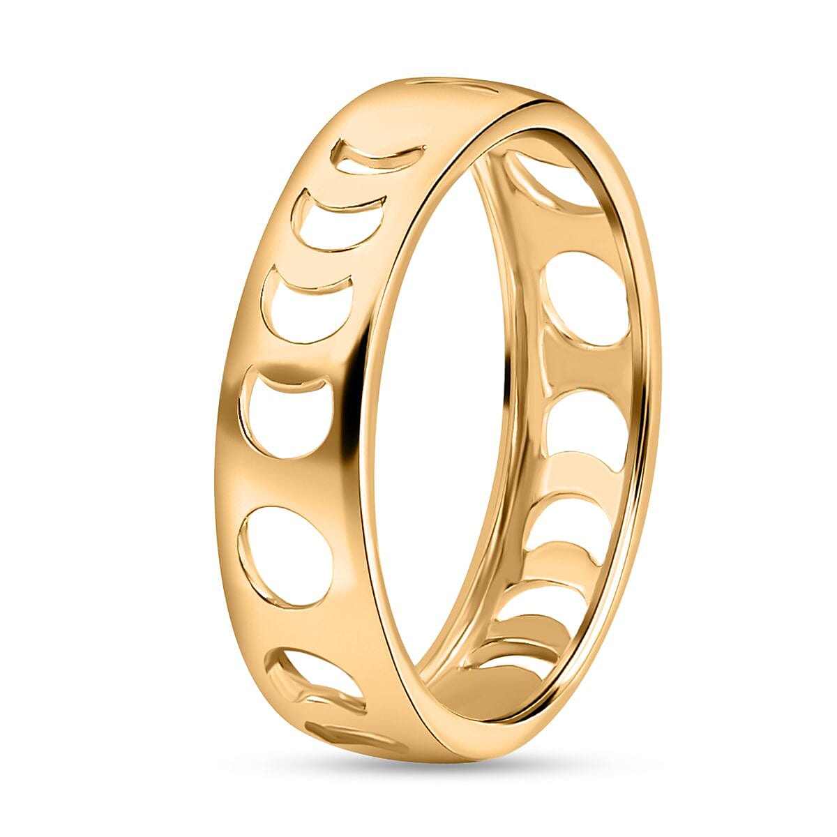 18K Vermeil Yellow Gold Plated Sterling Silver Band Ring