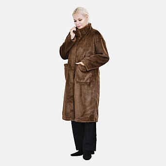 https://tjcuk.sirv.com/Products/75/7/7575282/Tamsy-Polyester-Solid-Coat-Size-110x1-cm-Brown-Light-Beige_7575282_2.jpg?w=342&h=342