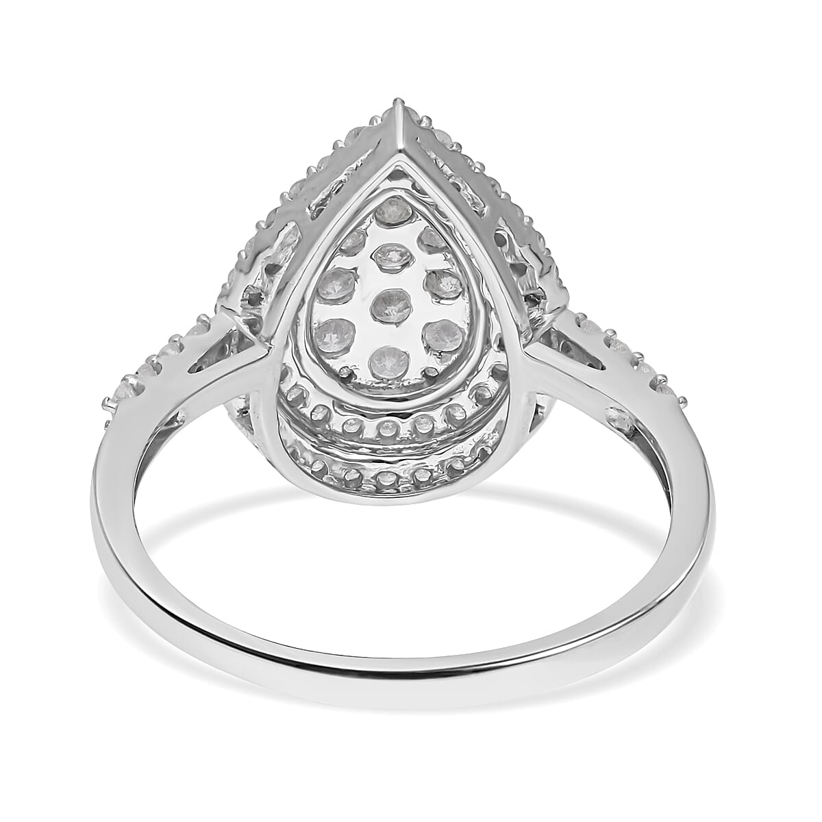 NY Close Out- 9K White Gold SGL Certified Diamond (G-H) Ring 1.00 Ct.