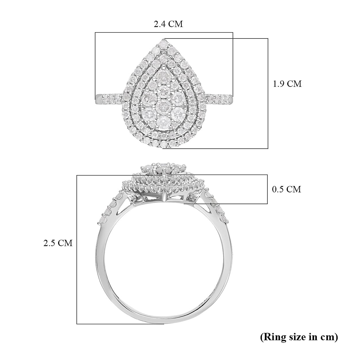 NY Close Out- 9K White Gold SGL Certified Diamond (G-H) Ring 1.00 Ct.
