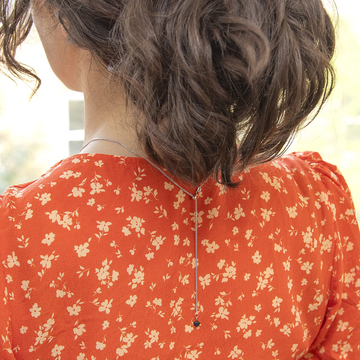 18K White Gold Slider Spiga Chain With Spring Ring Clasp (Size - 20 Adjustable)