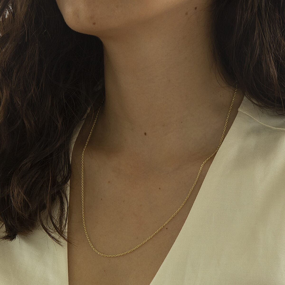 18K Yellow Gold  Chain (Size - 20),  Gold Wt. 2.8 Gms