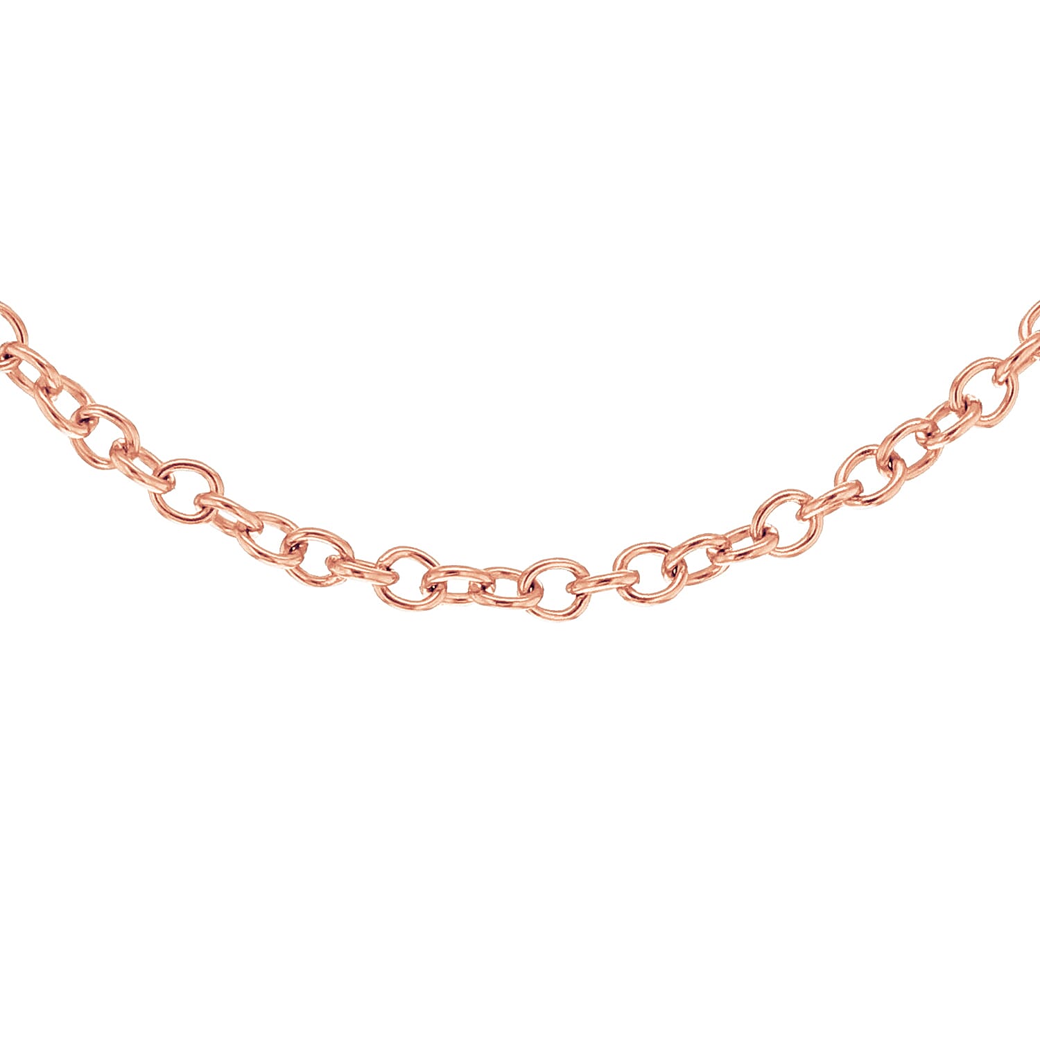 18K Rose Gold  Chain (Size - 18),  Gold Wt. 2.6 Gms