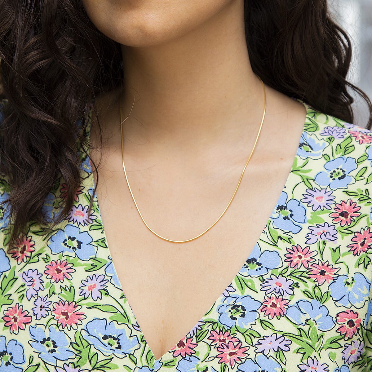 9K Yellow Gold  Chain (Size - 18),  Gold Wt. 2.6 Gms