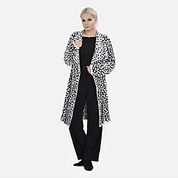 Tamsy Patterned Long Cardigan