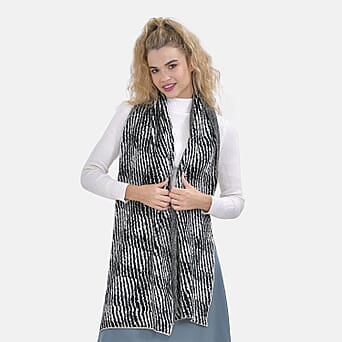 https://tjcuk.sirv.com/Products/75/7/7575554/Polyester-Checkered-Scarf-Size-172x1-cm-Black-Black_7575554_2.jpg?w=342&h=342