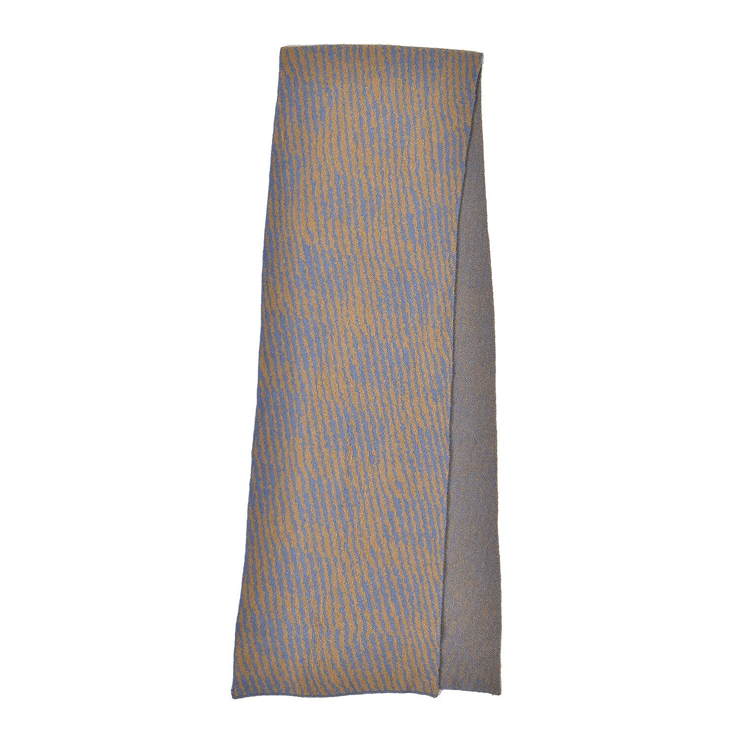 Closeout Deal - Stylish Knitted Scarf (One Size, 172x31 cm) - Blue & Mustard
