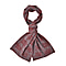 Stylish Knitted Scarf (One Size, 172x31 cm) - Burgundy & Light Grey
