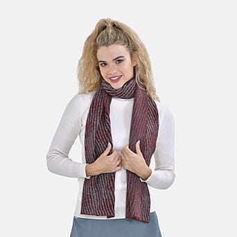 https://tjcuk.sirv.com/Products/75/7/7575557/Polyester-Checkered-Scarf-Size-172x1-cm-Red-Black_7575557_1.jpg?w=342&h=342