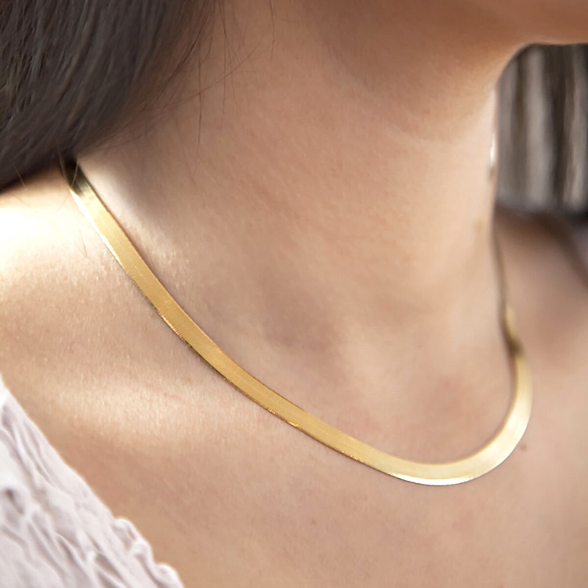 9K Yellow Gold  Chain (Size - 16),  Gold Wt. 7.4 Gms