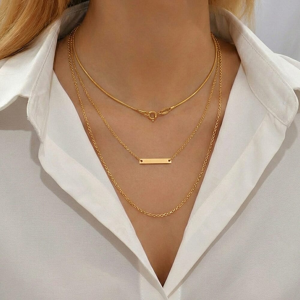 9K Yellow Gold Mini Round Snake Chain With Spring Ring Clasp (Size - 16)