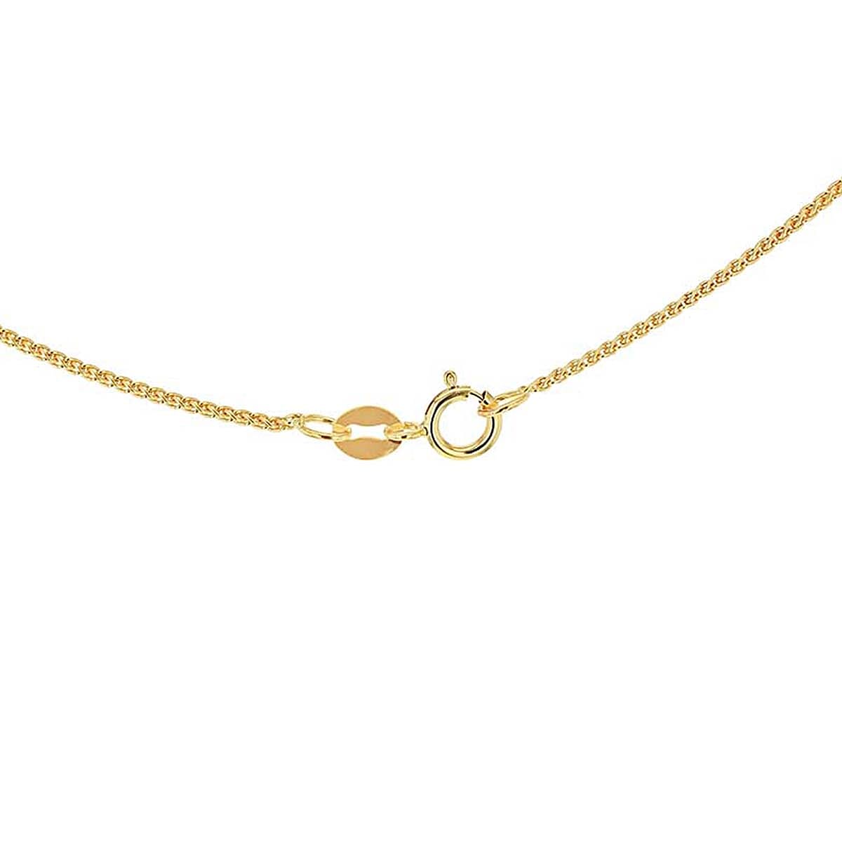 9K Yellow Gold Prince of Wales Chain With Spring Ring Clasp (Adjustable Size - 18-20)