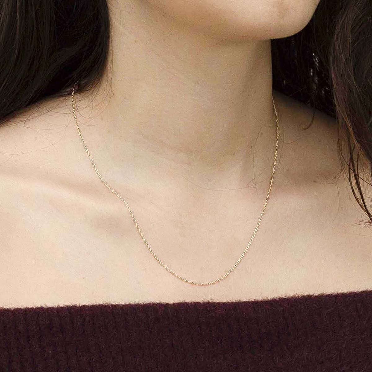 9K Yellow Gold Prince of Wales Chain With Spring Ring Clasp (Adjustable Size - 18-20)