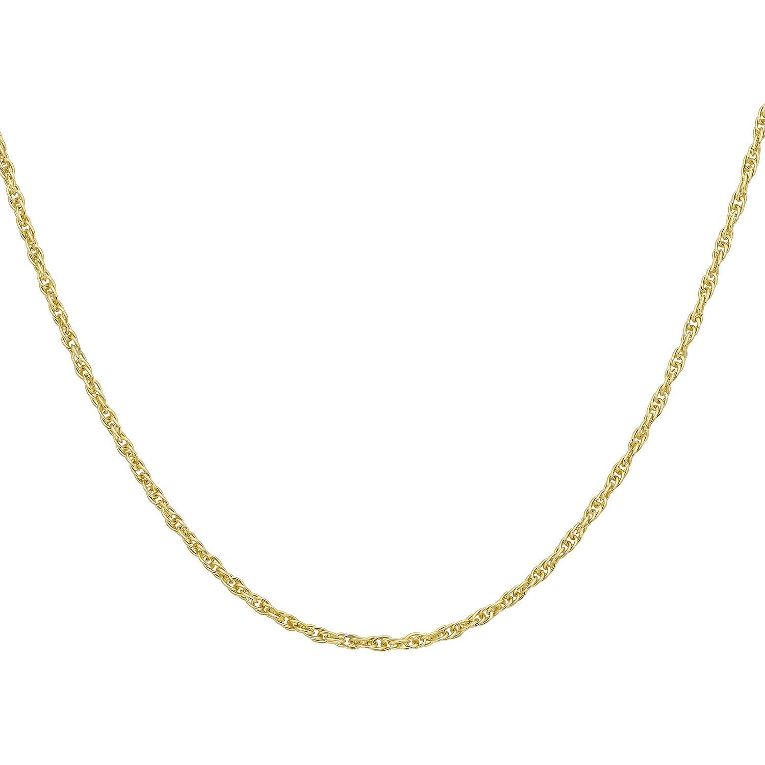 9K Yellow Gold  Chain (Size - 18),  Gold Wt. 0.87 Gms