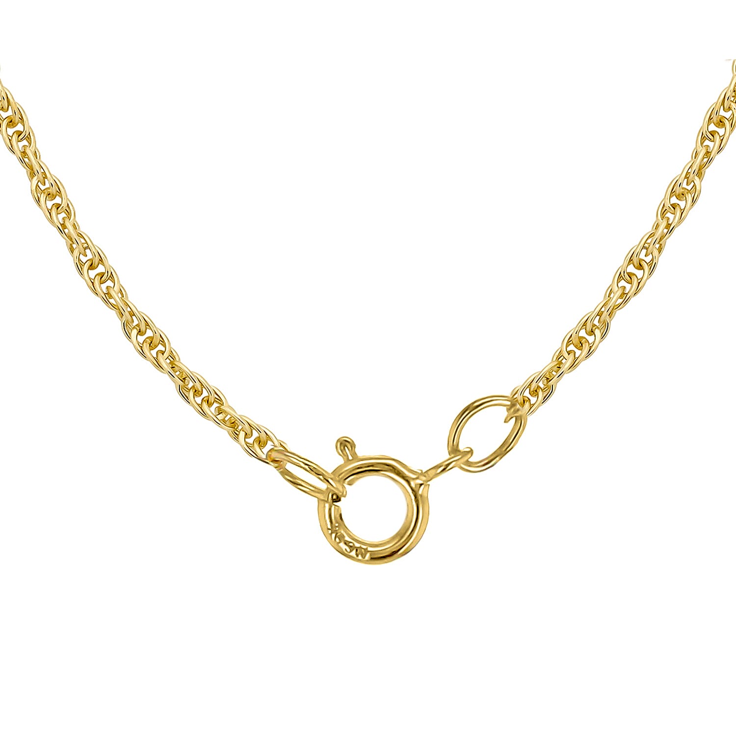 9K Yellow Gold  Chain (Size - 18),  Gold Wt. 0.87 Gms