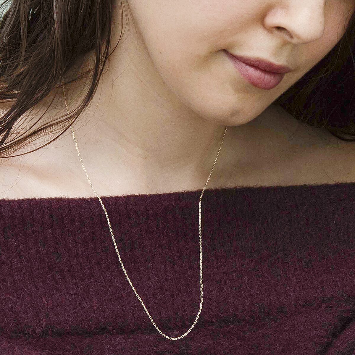 9K Yellow Gold Chain (Size - 20), Gold Wt. 0.97 Gms 9K Yellow Gold Chain (Size - 20), Gold Wt. 0.97 Gms