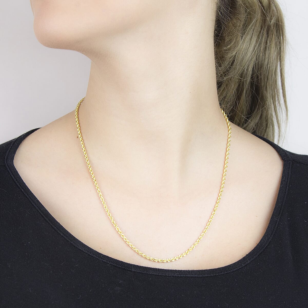 9K Yellow Gold  Chain (Size - 20),  Gold Wt. 2.8 Gms