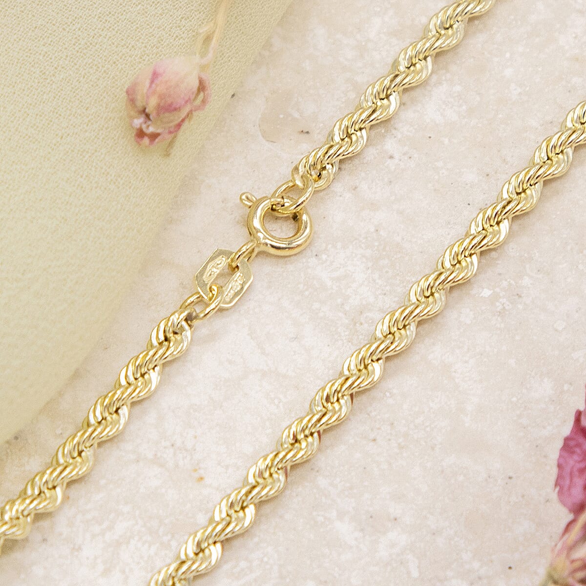 9K Yellow Gold  Chain (Size - 20),  Gold Wt. 2.8 Gms