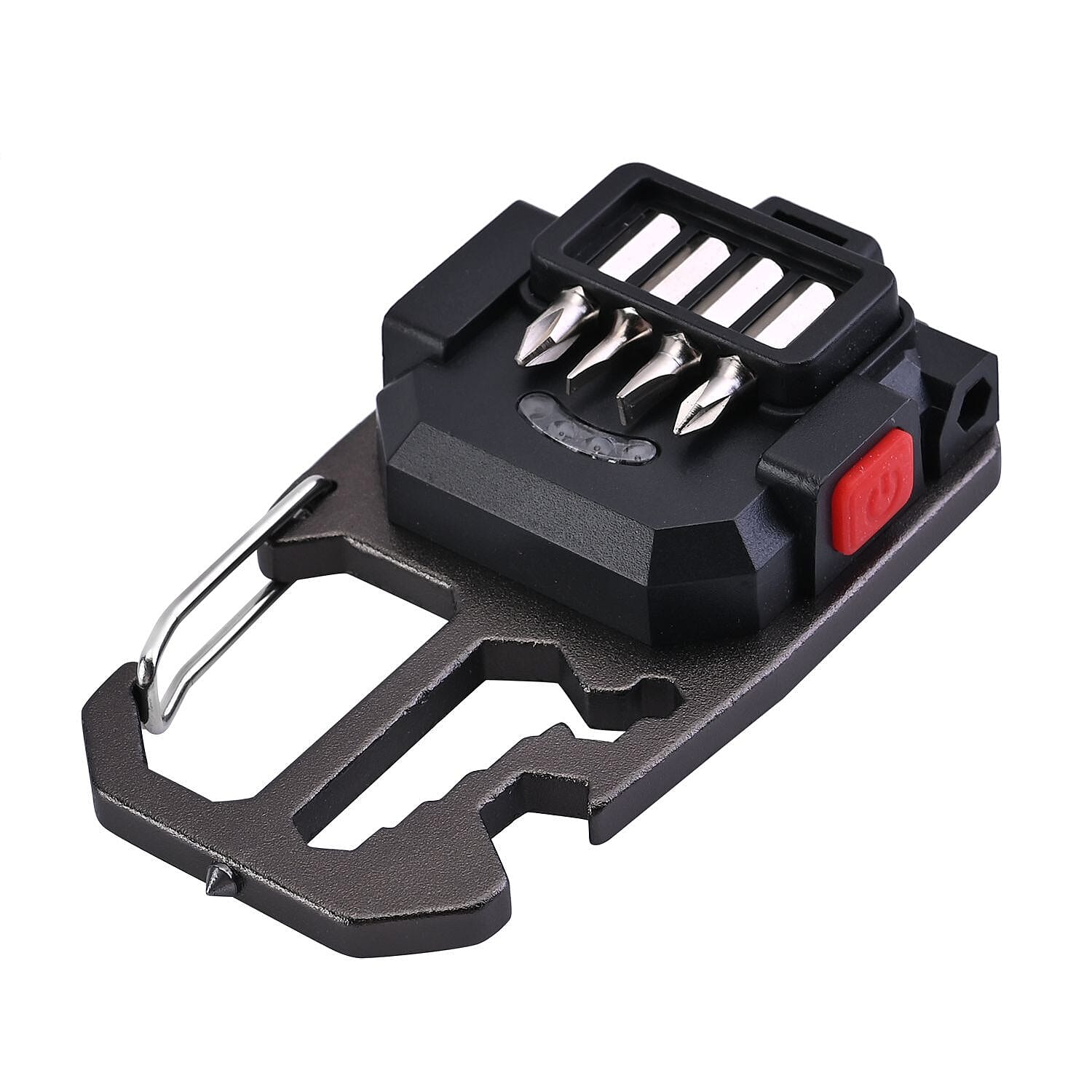 COB rechargeable keychain light - Black COB rechargeable keychain light - Black