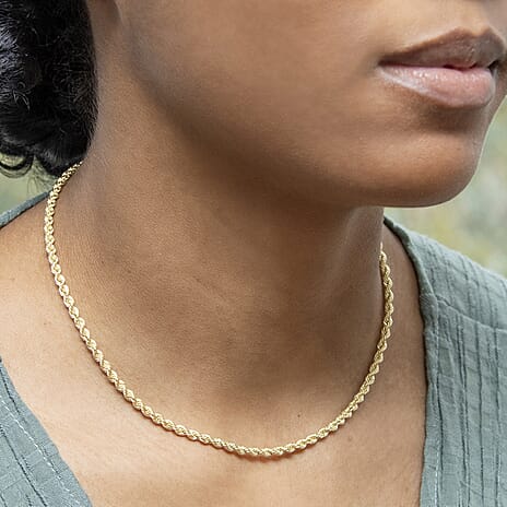 9K Yellow Gold  Chain (Size - 16),  Gold Wt. 3.6 Gms