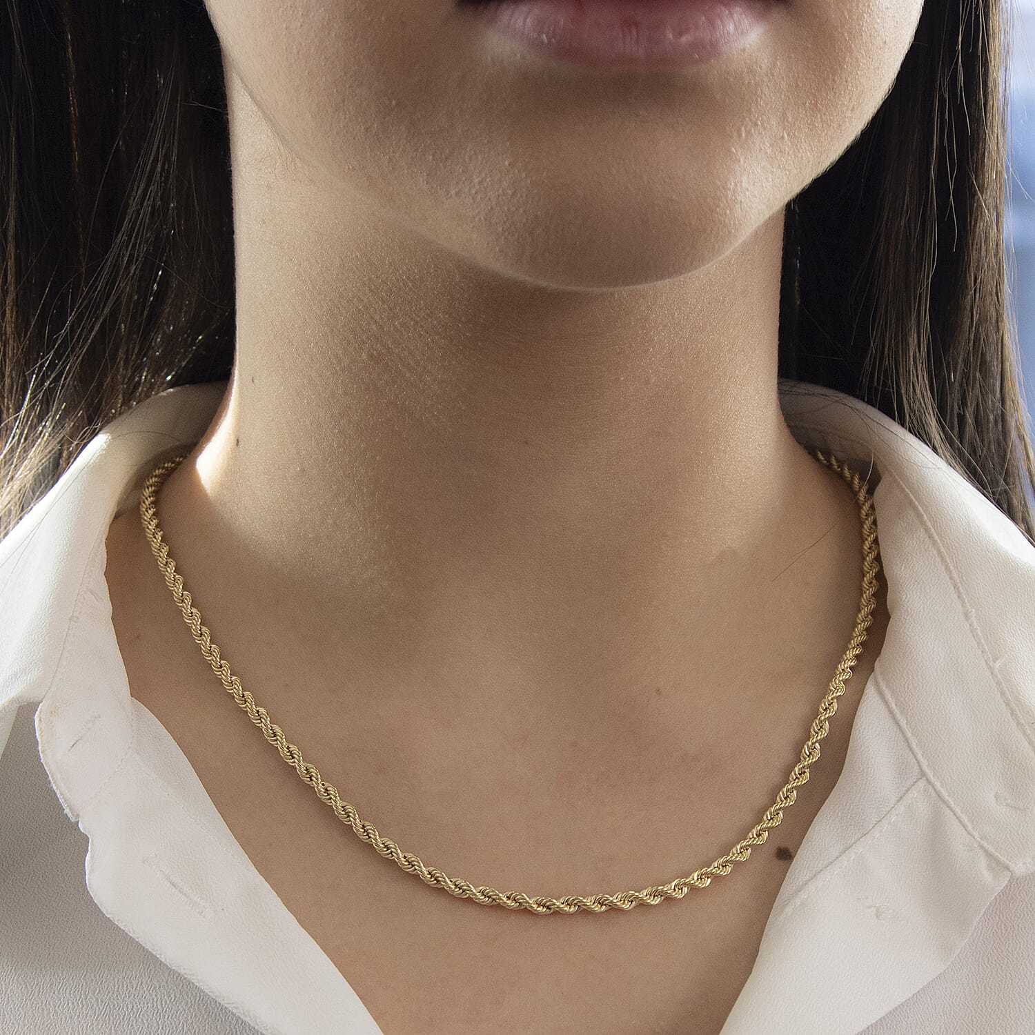 9K Yellow Gold  Chain (Size - 18),  Gold Wt. 4 Gms