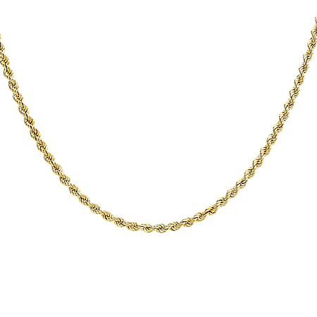 Rope Chain 28 Inch in 9K Yellow Gold