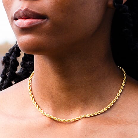 9K Yellow Gold  Chain (Size - 16),  Gold Wt. 4.4 Gms