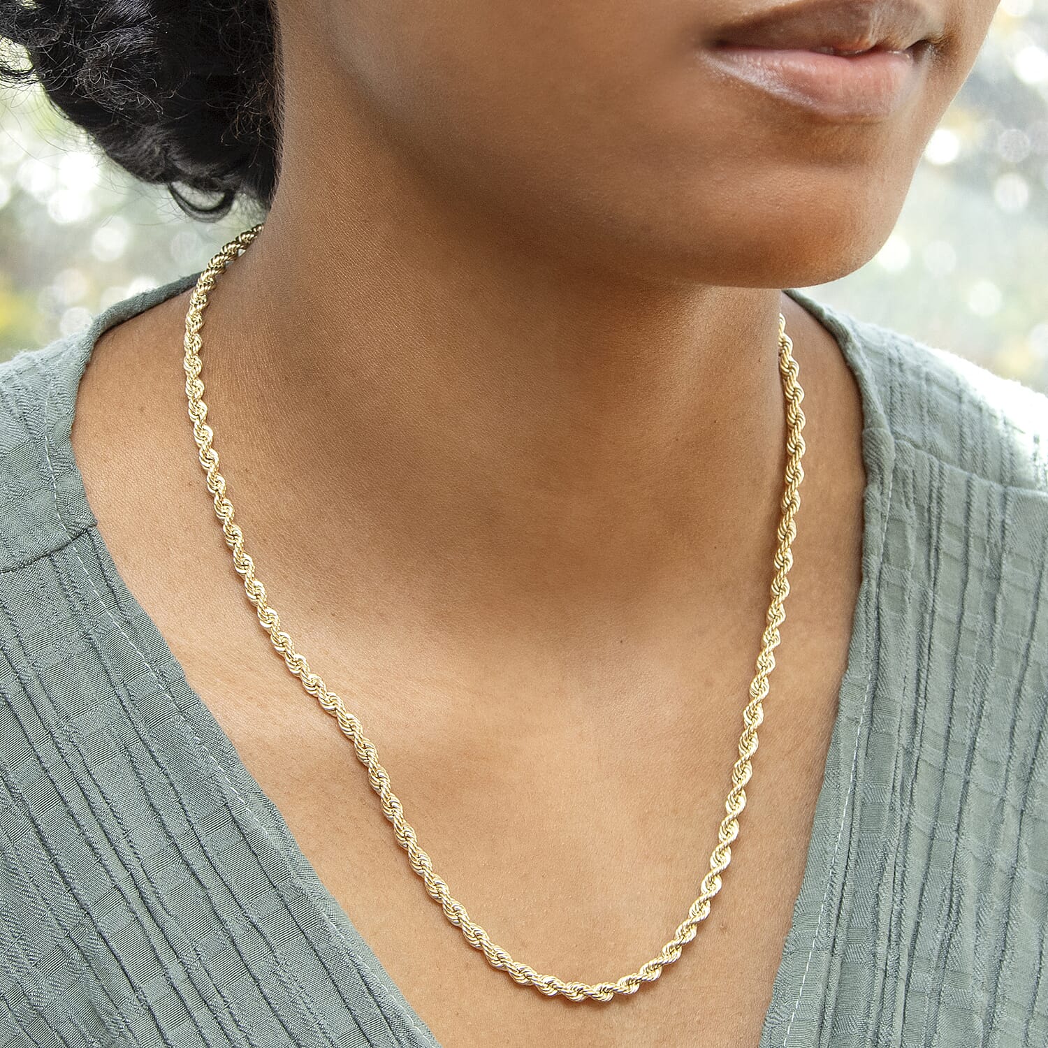 9K Yellow Gold  Chain (Size - 20),  Gold Wt. 5.4 Gms