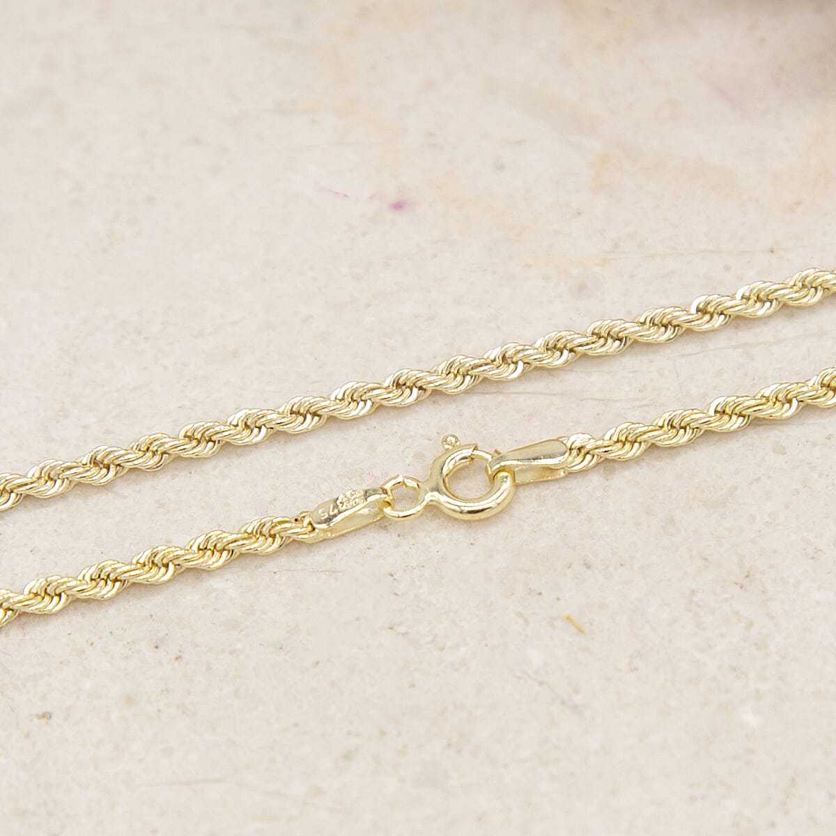 9K Yellow Gold  Chain (Size - 22),  Gold Wt. 2.4 Gms