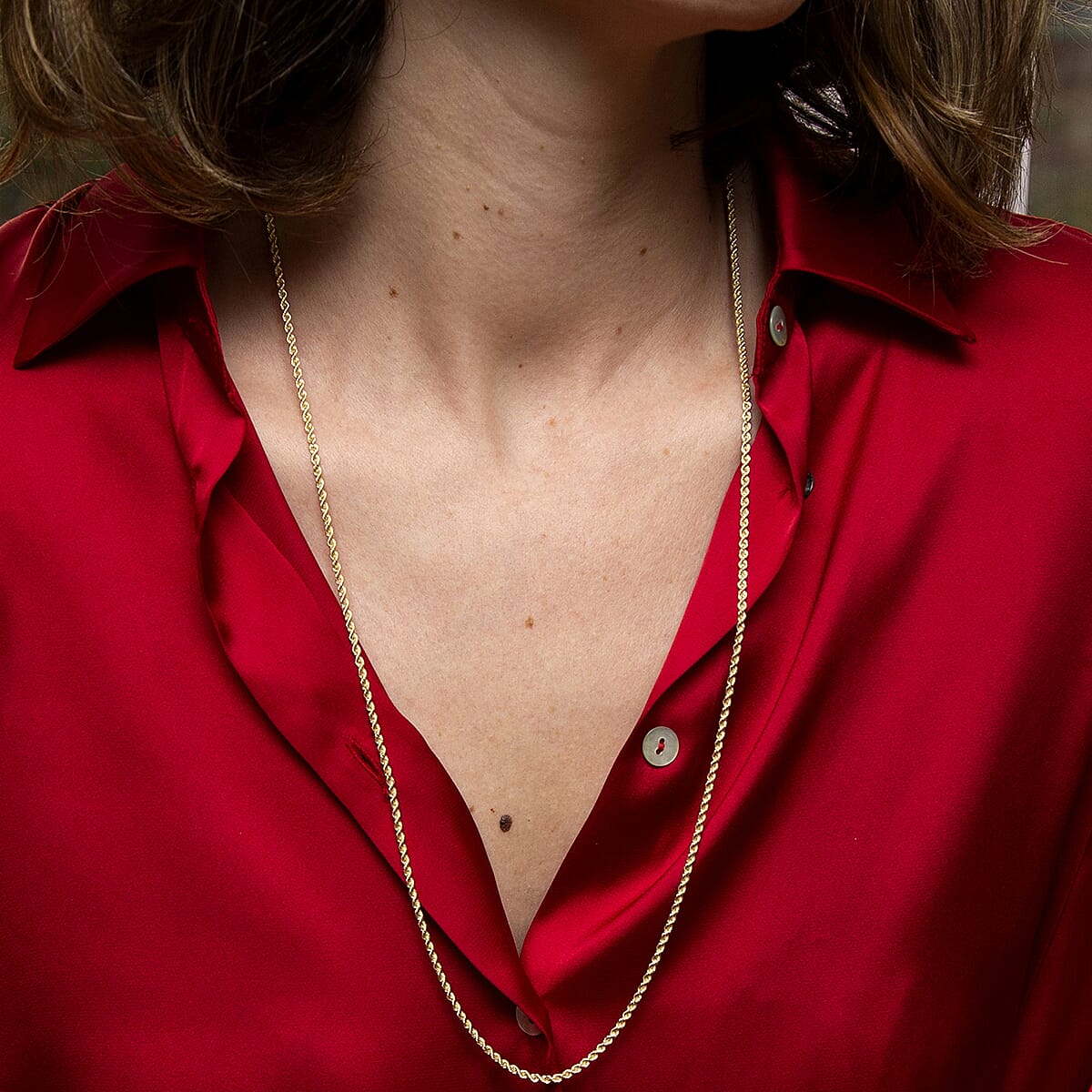 9K Yellow Gold  Chain (Size - 28),  Gold Wt. 3 Gms