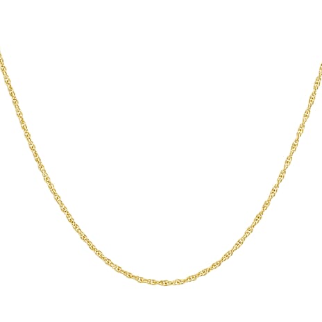 9K Yellow Gold  Chain (Size - 18),  Gold Wt. 0.45 Gms