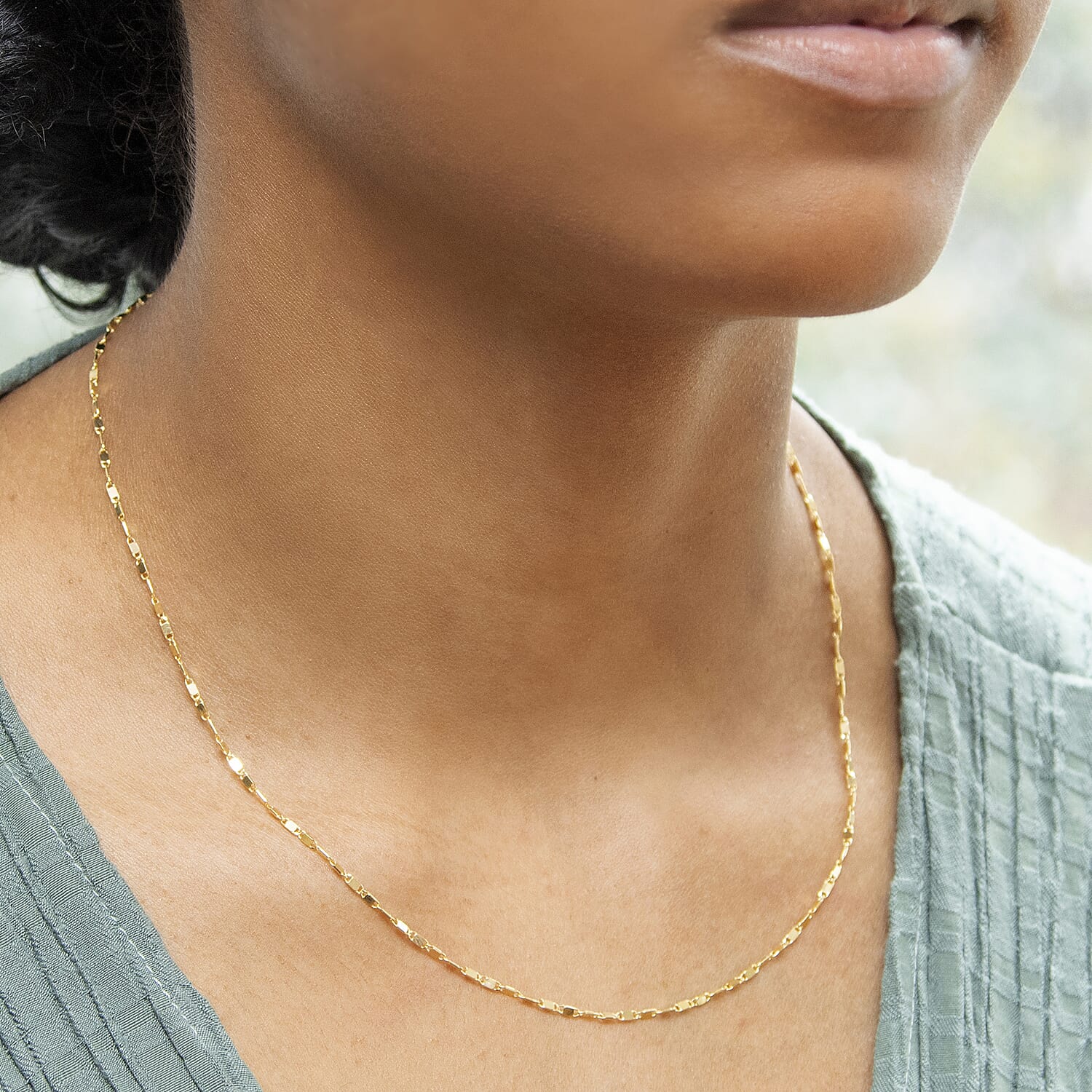 9K Yellow Gold  Chain (Size - 18),  Gold Wt. 3 Gms