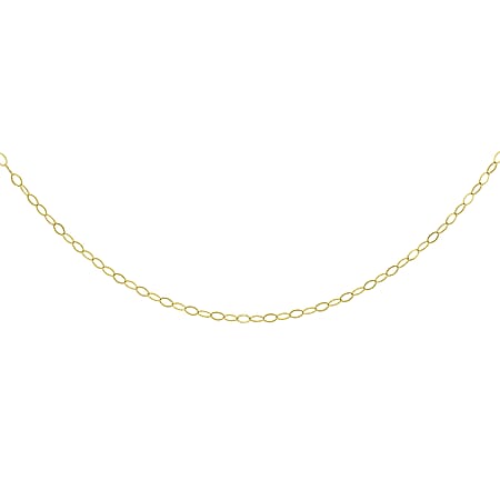 Soldered Adjustable Trace Chain 16 Inch to 18 Inch in 9K Yellow Gold Soldered Adjustable Trace Chain 16 Inch to 18 Inch in 9K Yellow Gold