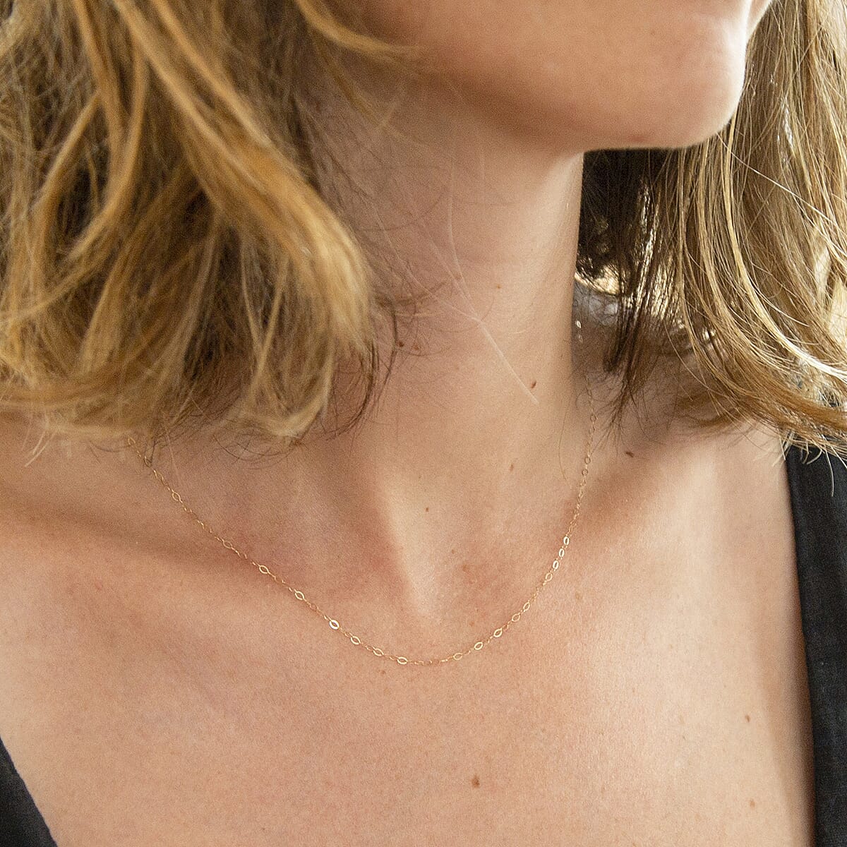 9K Yellow Gold Soldered Trace Chain (Size - 18)