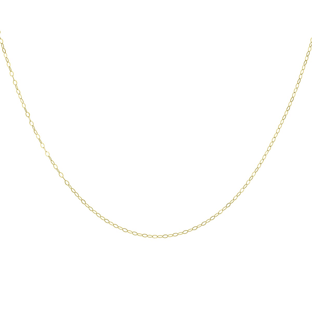 9K Yellow Gold Soldered Trace Chain (Size - 18)