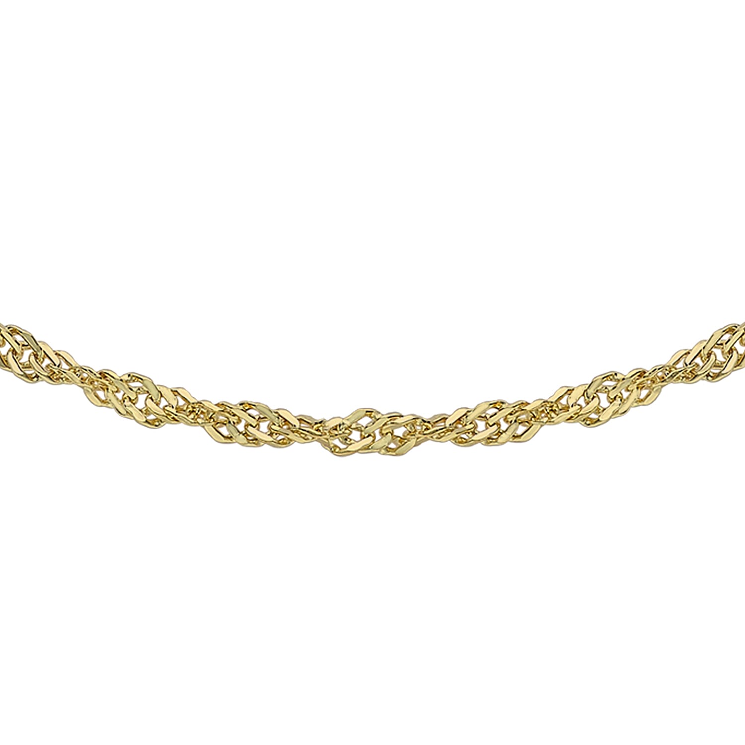 9K Yellow Gold  Chain (Size - 18),  Gold Wt. 1.7 Gms