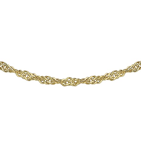 9K Yellow Gold  Chain (Size - 18),  Gold Wt. 1.7 Gms