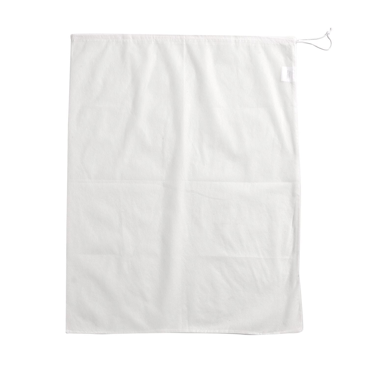 Set of 6 Reusable Plant Fleece Frost Cover Non-Wooven Fleece Frost Covers (Size 80x60 cm) - White