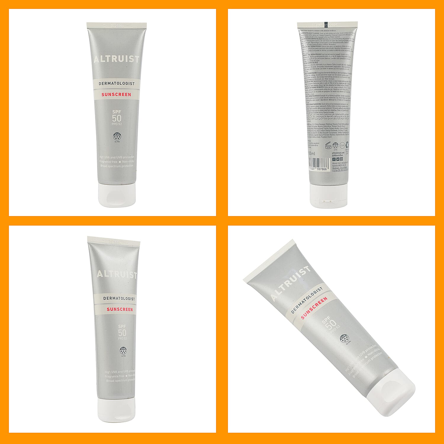 ALTRUIST- SPF50 Sunscreen SPF50 - 100ml