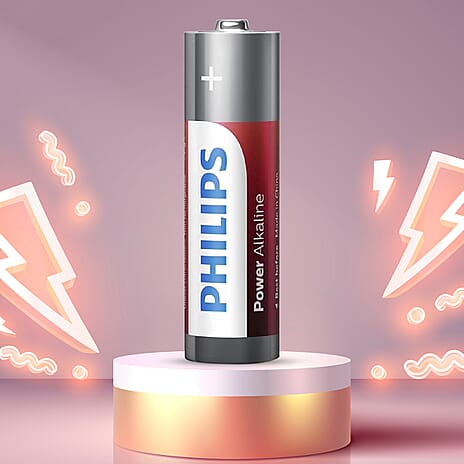 40 PHILLIPS Batteries- 24x AA and 16x AAA - Power Alkaline with Long Life