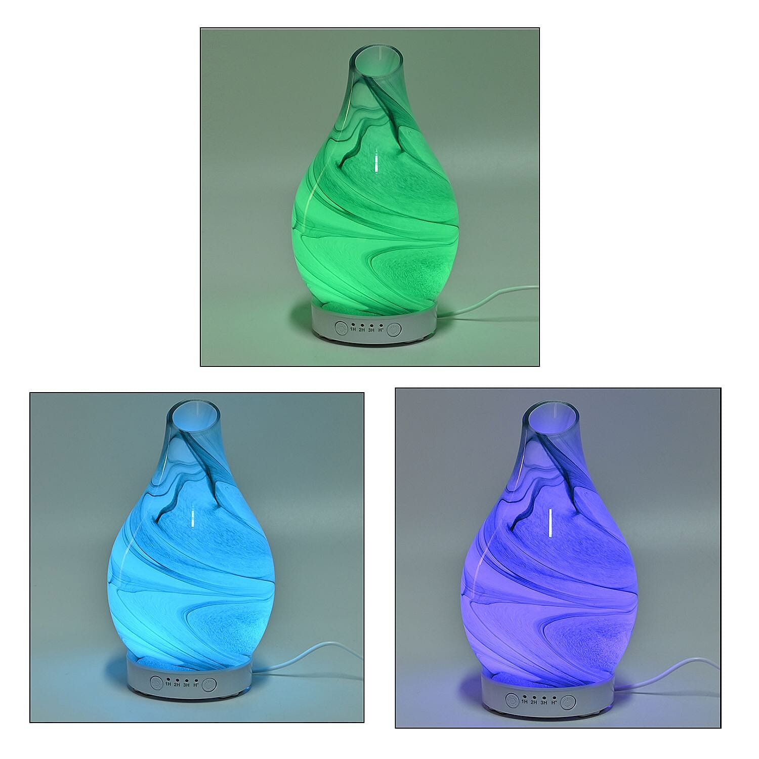 Aroma Diffuser with 2 Fragrance Oils (Gardenia and Forest)