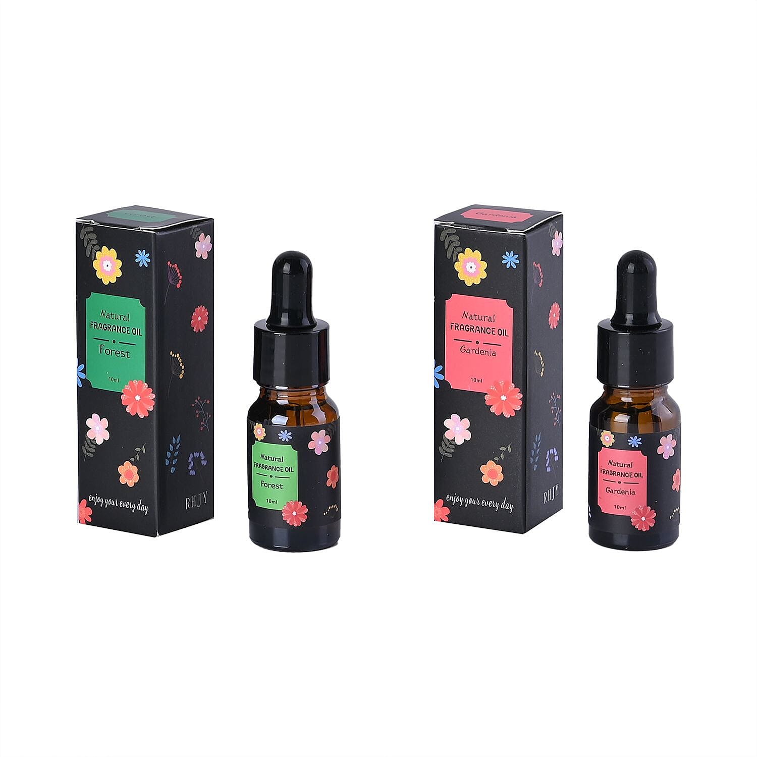 Aroma Diffuser with 2 Fragrance Oils (Gardenia and Forest)