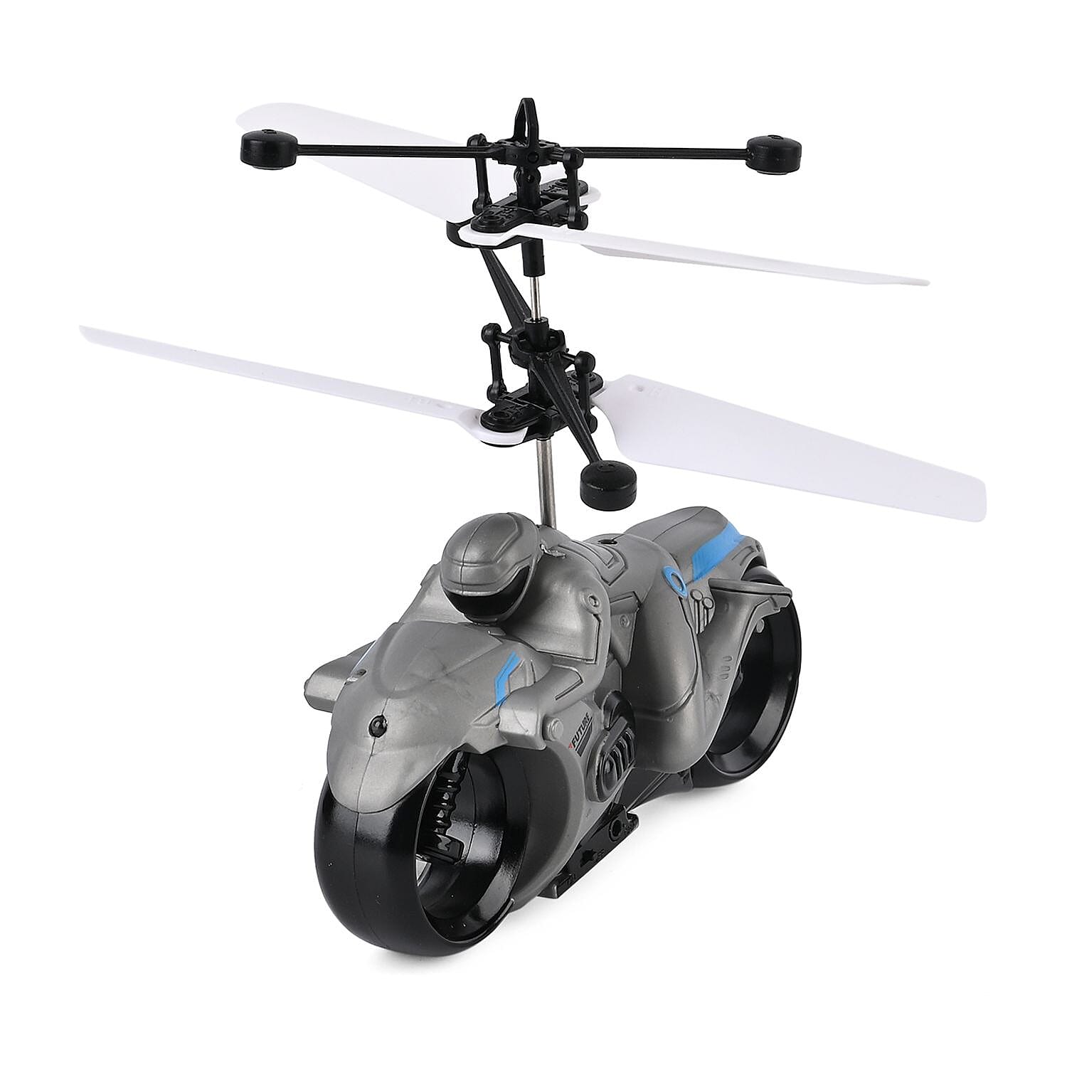 I -FLY Sensitive Flying Motorbike With USB Cable - Colourful LED Light (3.7v75Mah Battery) - Grey