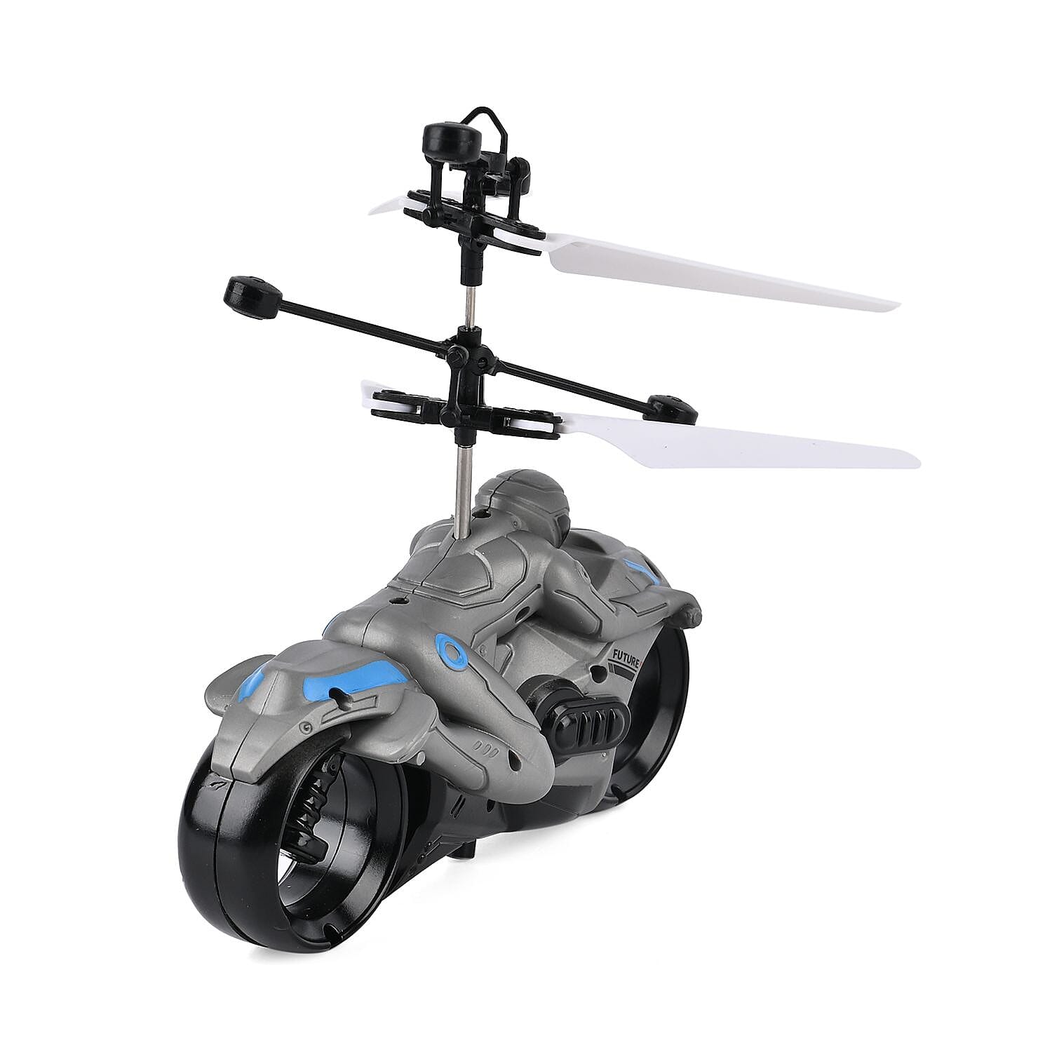I -FLY Sensitive Flying Motorbike With USB Cable - Colourful LED Light (3.7v75Mah Battery) - Grey
