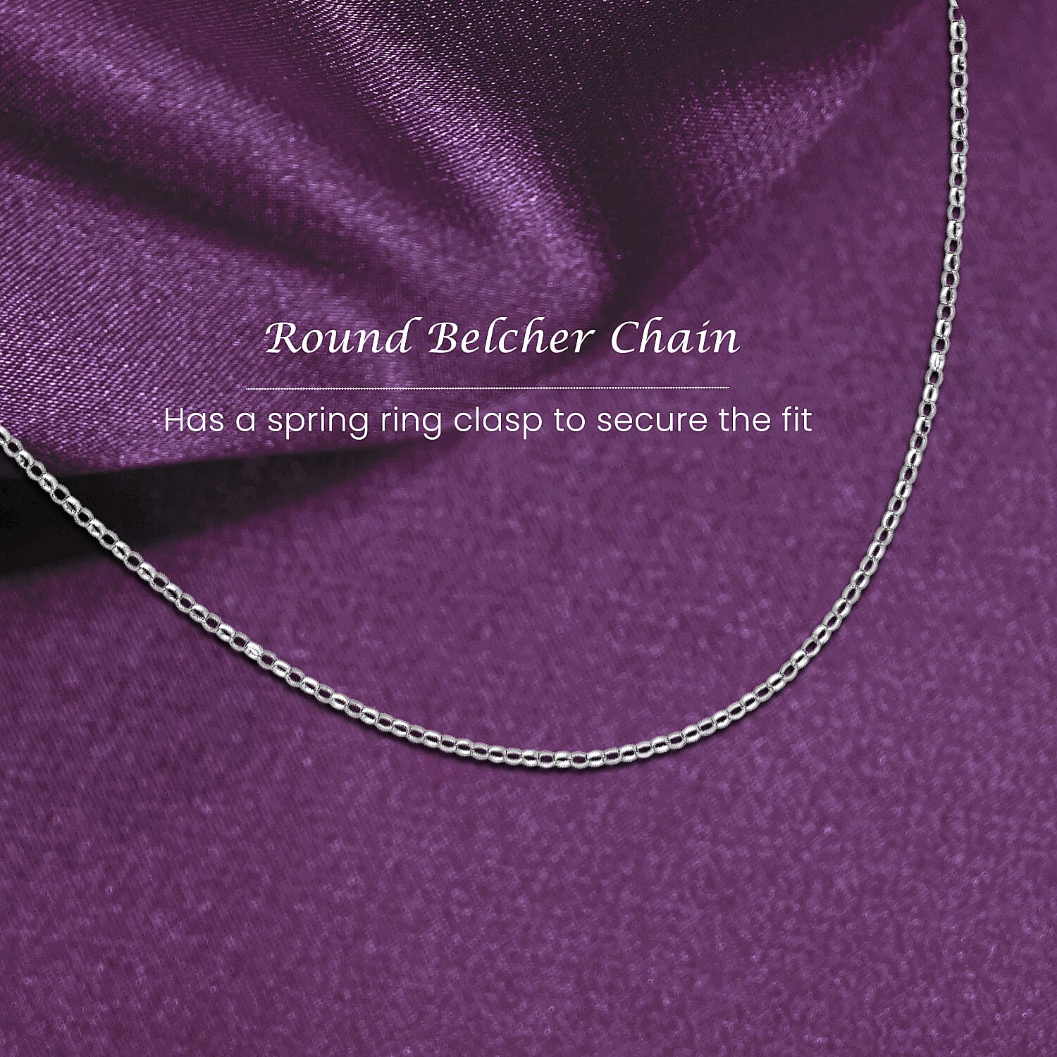9K White Gold Chain (Size - 22)
