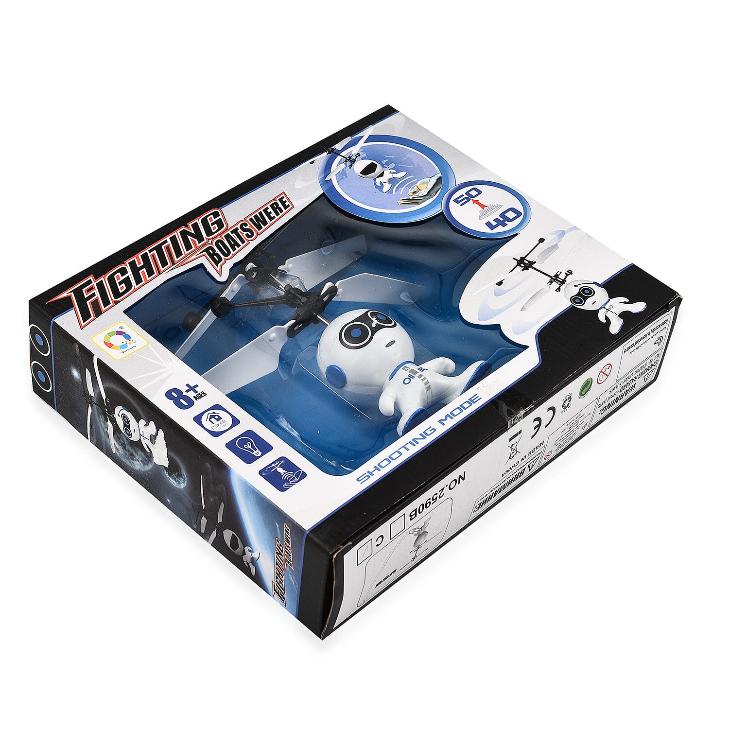 Single Mode Induction Infrared Flying Astronaut Toy Without Remote Control & Equipped USB Cable with Colourful LED Light (3.7v75Mah Battery)