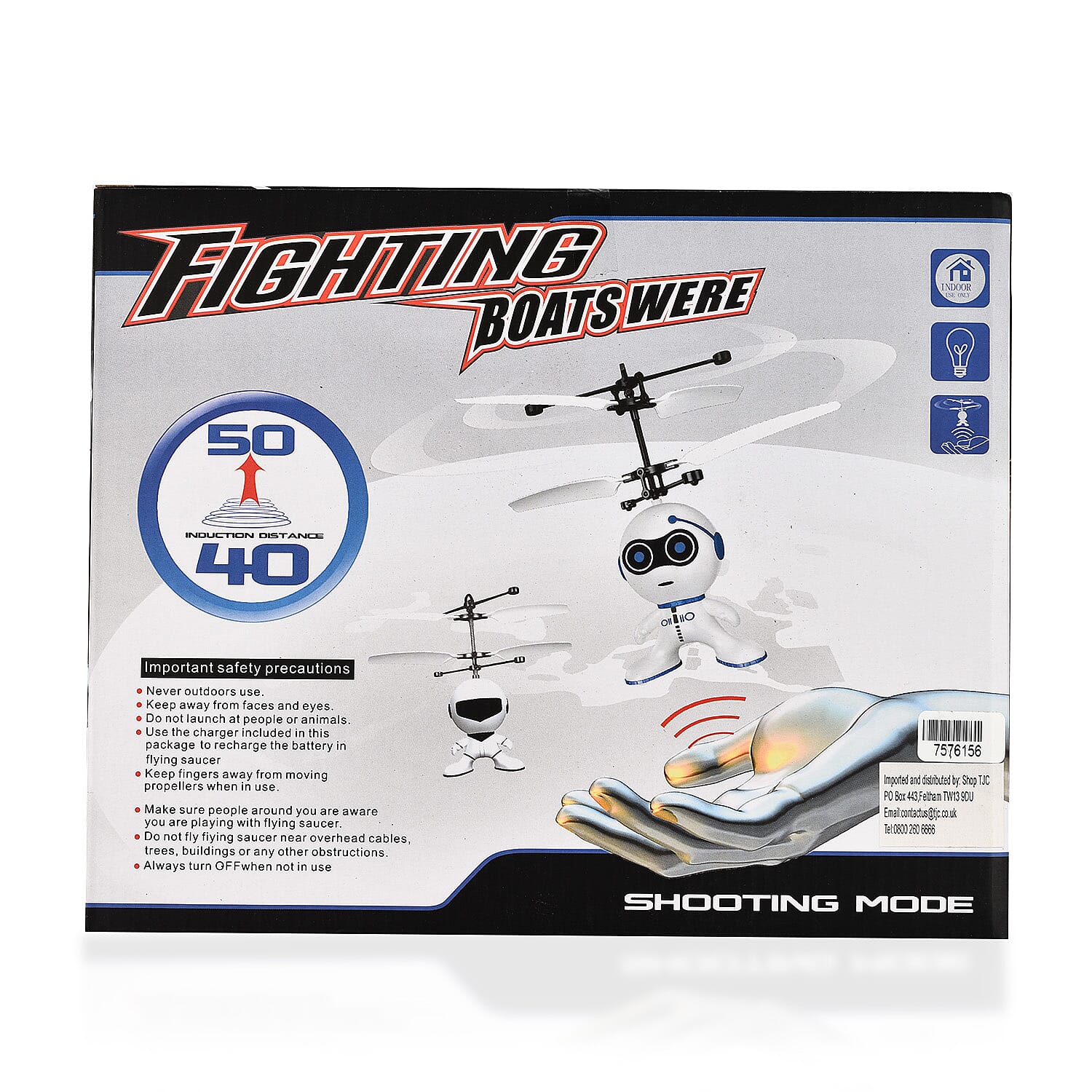 Single Mode Induction Infrared Flying Astronaut Toy Without Remote Control & Equipped USB Cable with Colourful LED Light (3.7v75Mah Battery)